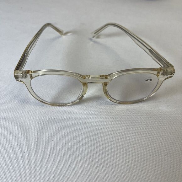 MicroVision Optical Blue Light Blocking Readers Optima Clear Frame w Case 2.00 - Picture 3 of 7